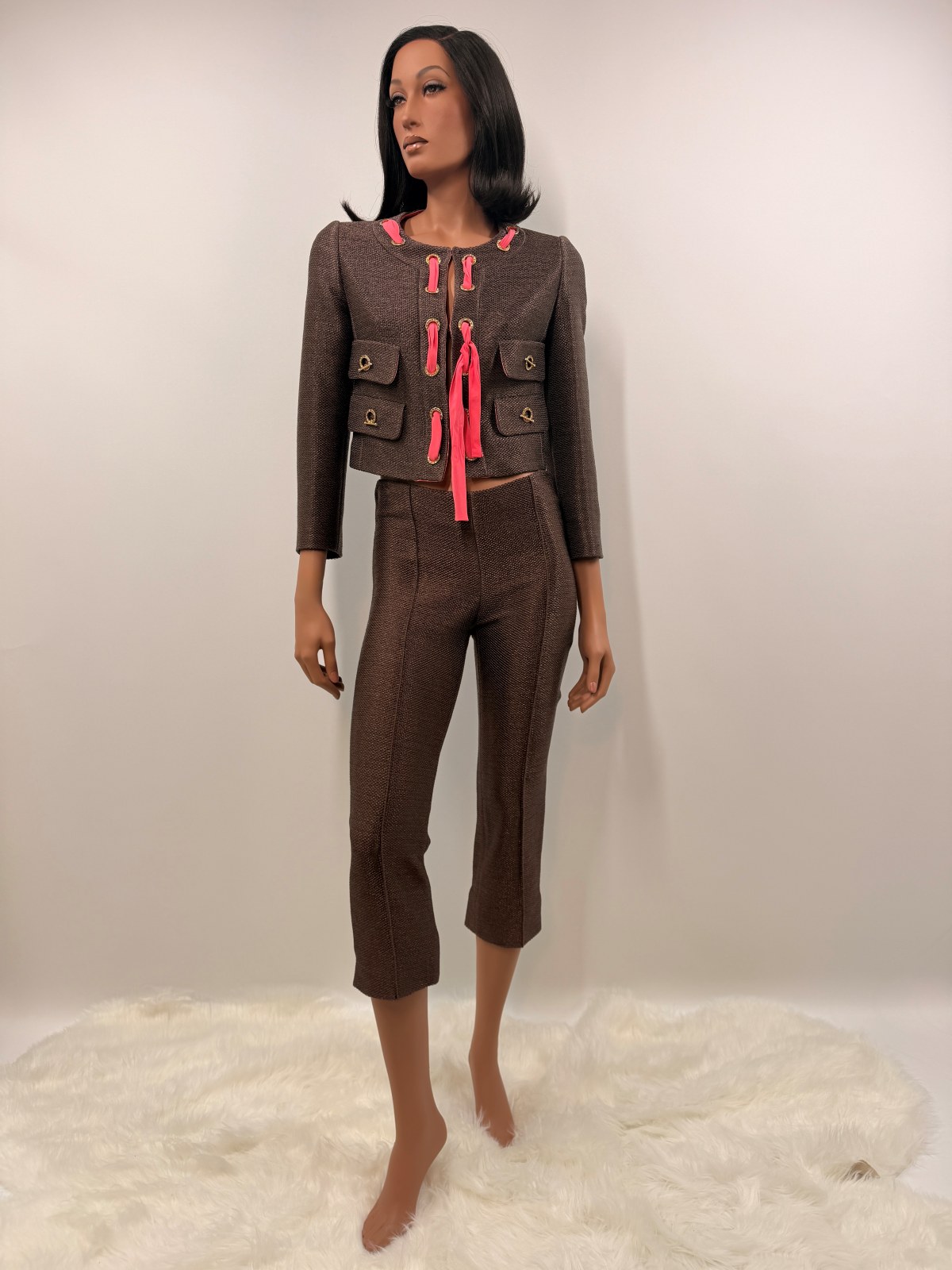 VDP — Rafia Brown Pants