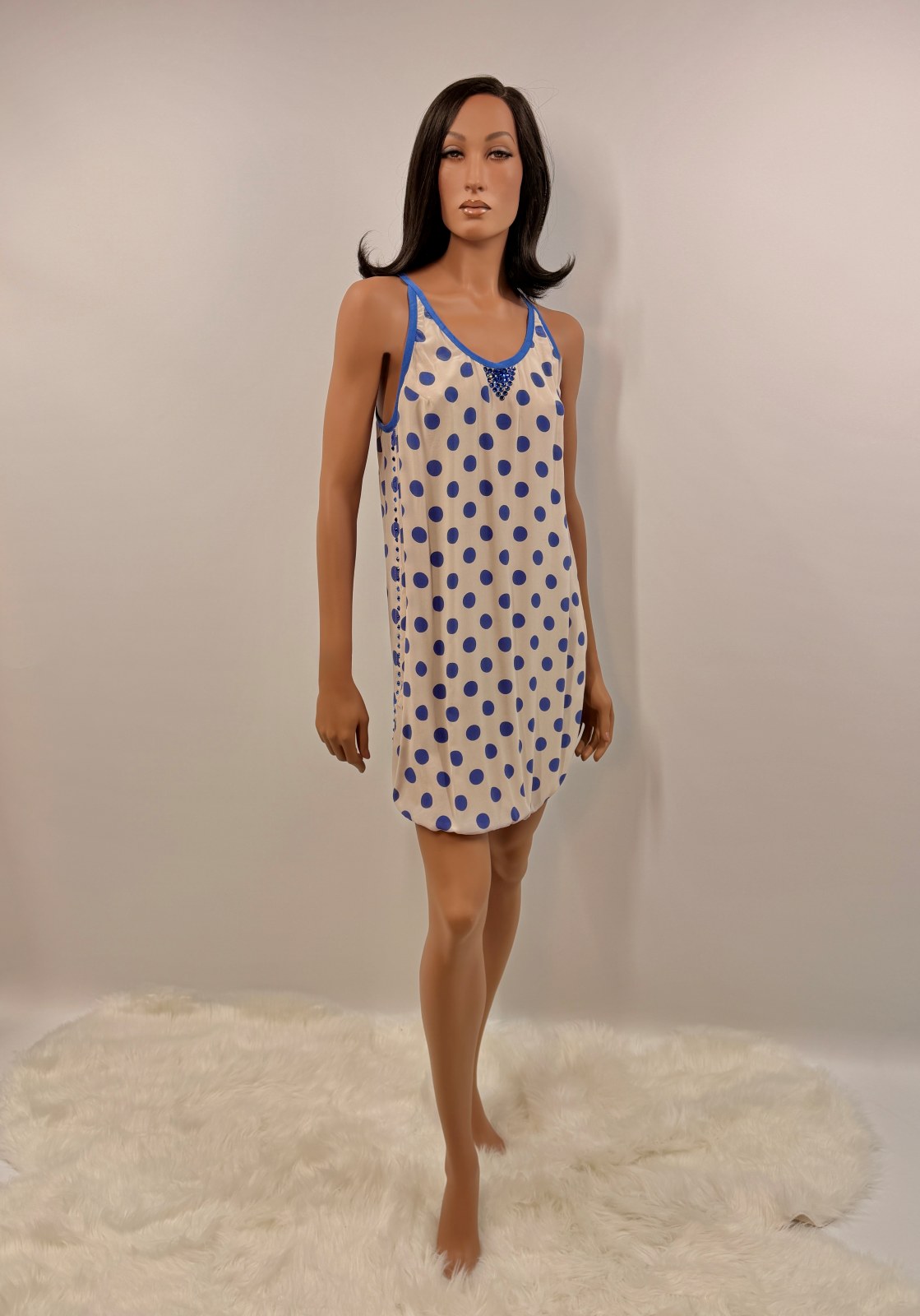 VDP — Blue Polk Dress