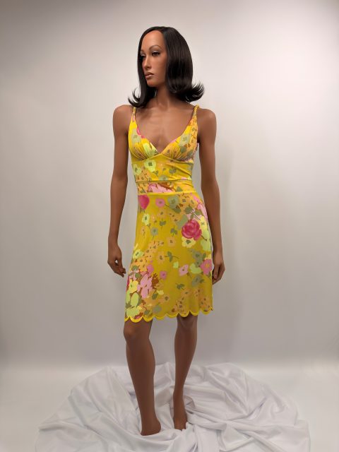 VDP — Green Flower Dress